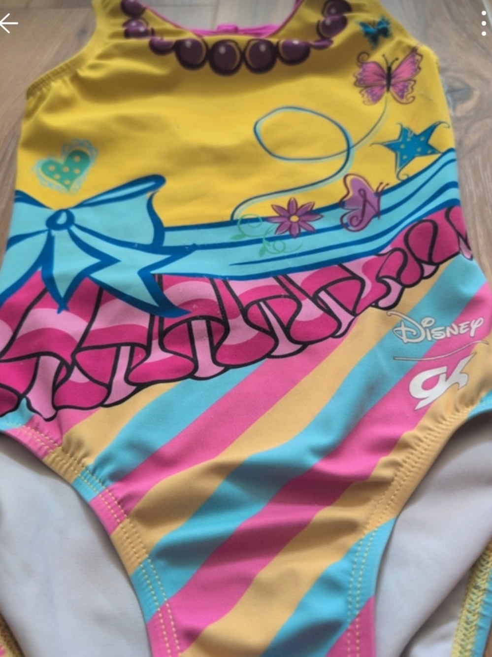 Disney Girls' GK Fancy Nancy Gymnastics Leotard Child medium